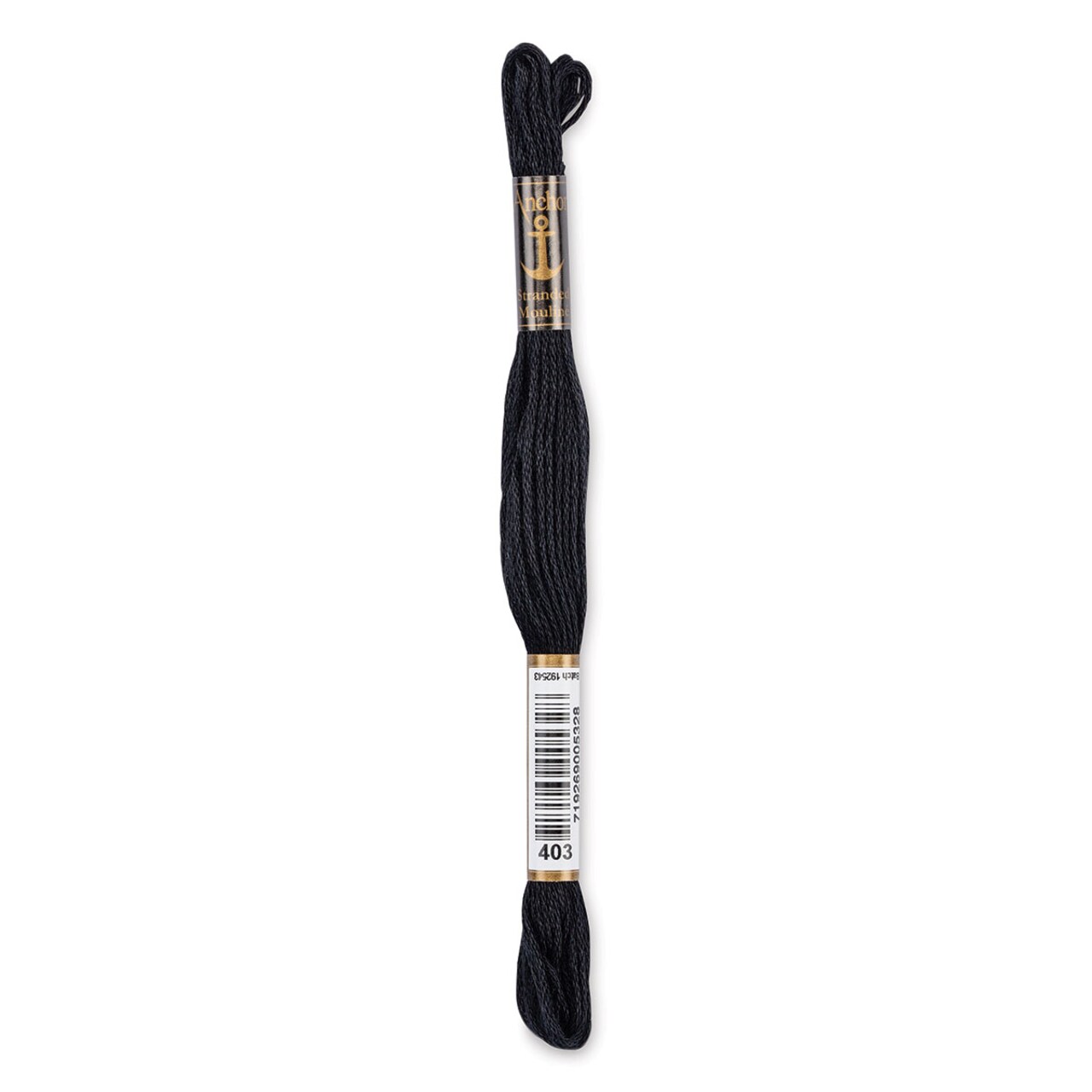 Anchor Embroidery Floss - Pkg of 12, Black 0403